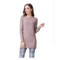 PK18A73HX Pullover Women Dress Cuello redondo Cashmere Sweater